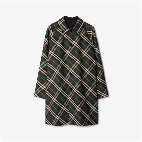 burberry reversible quilted shell car coat|Long Reversible Gabardine Car Coat in Black .